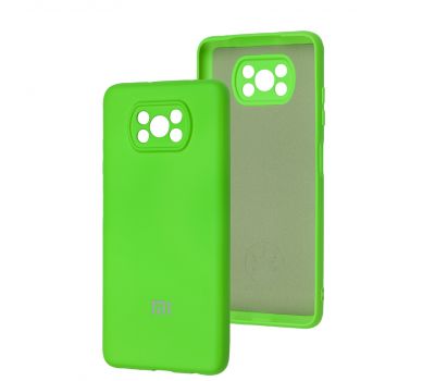 Чохол для Xiaomi Poco X3 / X3 Pro Silicone Full camera neon green