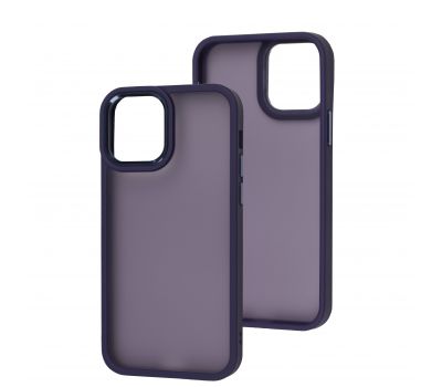 Чохол для iPhone 12 / 12 Pro Metal Bezel фіолетовий