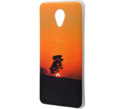 Чохол для Meizu M5 IMD з малюнком дерево на заході сонця