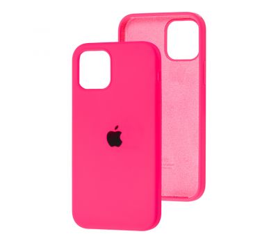 Чохол для iPhone 12 mini Silicone Full shiny pink