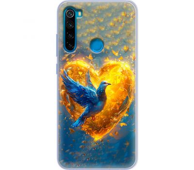 Чохол для Xiaomi Redmi Note 8 MixCase патріотичні серце та голуб