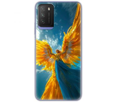 Чохол для Xiaomi Poco M3 MixCase патріотичні ангел українка