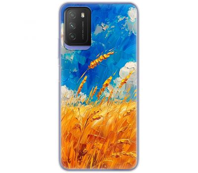 Чохол для Xiaomi Poco M3 MixCase патріотичні Хліб України фарбою