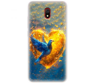 Чохол для Xiaomi Redmi 8A MixCase патріотичні серце та голуб