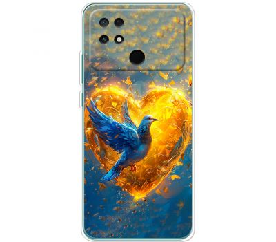 Чохол для Xiaomi Poco С40 MixCase патріотичні серце та голуб