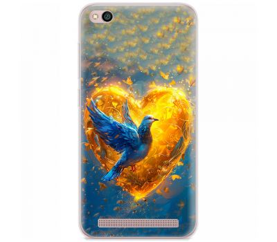 Чохол для Xiaomi Redmi 5A MixCase патріотичні серце та голуб