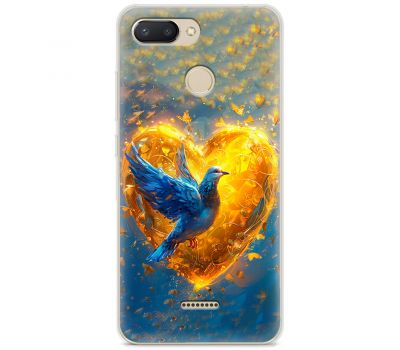 Чохол для Xiaomi Redmi 6 MixCase патріотичні серце та голуб