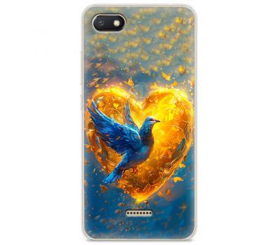 Чохол для Xiaomi Redmi 6A MixCase патріотичні серце та голуб