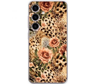 Чохол для Samsung Galaxy S24 MixCase Леопард троянди