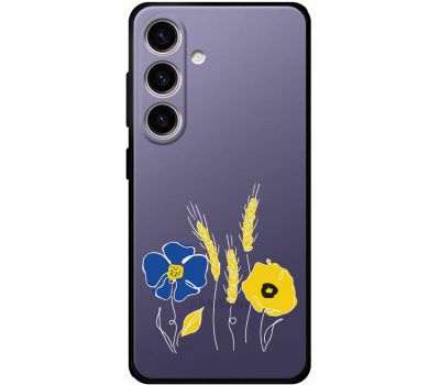Чохол для Samsung Galaxy S24 MixCase патріотичні квіти україни