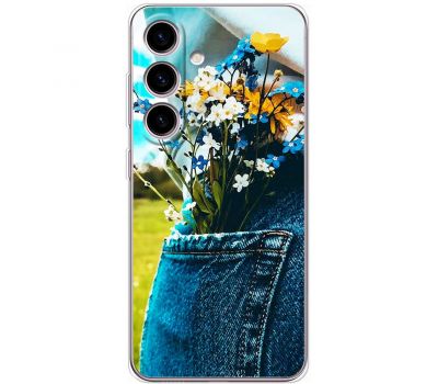 Чохол для Samsung Galaxy S24 MixCase патріотичні квіти України