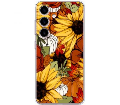 Чохол для Samsung Galaxy S24 MixCase осінь гарбузи і соняшники