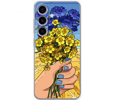 Чохол для Samsung Galaxy S24 MixCase патротичні квіти