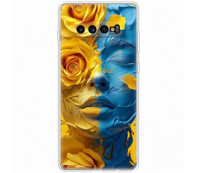 Чохол для Samsung Galaxy S10+ (G975) MixCase патріотичні розмальована фарбами