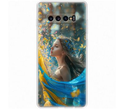 Чохол для Samsung Galaxy S10+ (G975) MixCase патріотичні дівчина і метелики