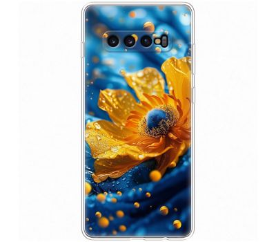 Чохол для Samsung Galaxy S10+ (G975) MixCase патріотичні жовта квітка