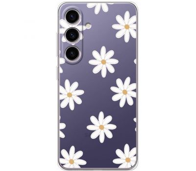 Чохол для Samsung Galaxy S24 Mixcase квіти патерн ромашок
