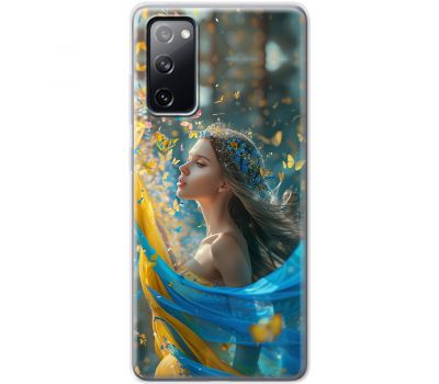 Чохол для Samsung Galaxy S20 FE (G780)  MixCase патріотичні дівчина і метелики