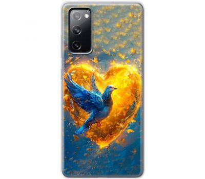 Чохол для Samsung Galaxy S20 FE (G780)  MixCase патріотичні серце та голуб
