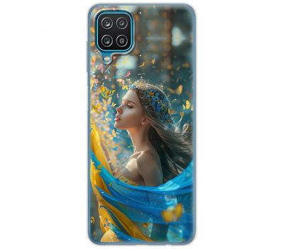Чохол для Samsung Galaxy A22 / M22 / M32 4G MixCase патріотичні дівчина і метелики