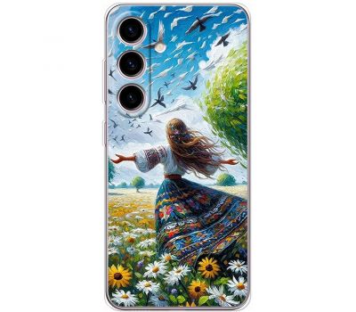 Чохол з аніме для Samsung Galaxy S24 Mixcase поле квітів олією