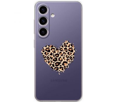 Чохол для Samsung Galaxy S24 MixCase Леопард серце