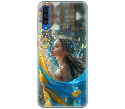 Чохол для Samsung Galaxy A50 / A50s / A30s MixCase патріотичні дівчина і метелики