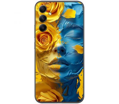 Чохол для Samsung Galaxy A35 MixCase патріотичні розмальована фарбами