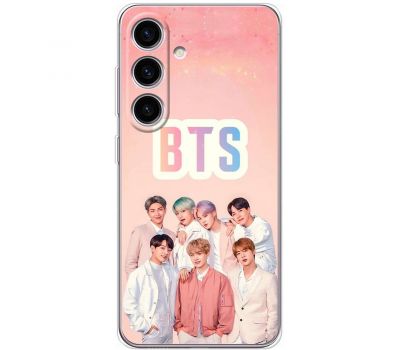 Чохол для Samsung Galaxy S24 MixCase BTS на рожевому