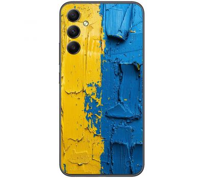 Чохол для Samsung Galaxy A04S (A047) MixCase патріотичні жовто-блакитна фарба