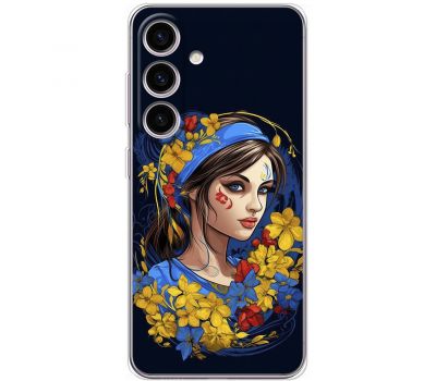 Чохол для Samsung Galaxy S24 MixCase патріотичні українка в квітах