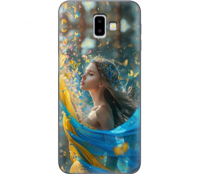 Чохол для Samsung Galaxy J6+ 2018 (J610) MixCase патріотичні дівчина і метелики