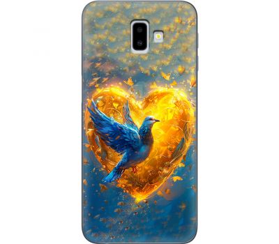 Чохол для Samsung Galaxy J6+ 2018 (J610) MixCase патріотичні серце та голуб