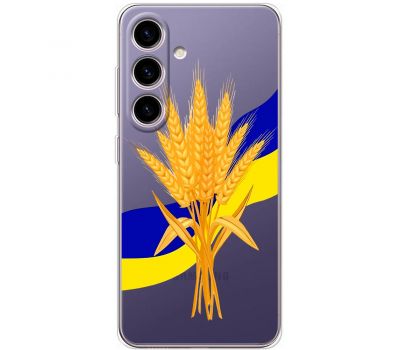 Чохол для Samsung Galaxy S24 MixCase патріотичні пшениця з України