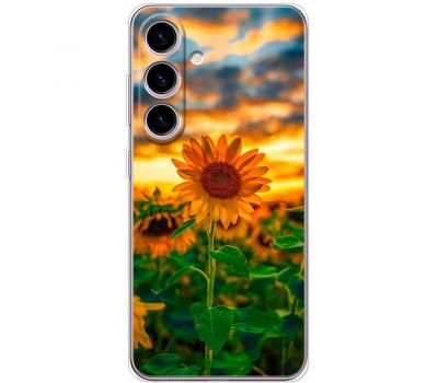 Чохол для Samsung Galaxy S24 MixCase осінь поле соняшників