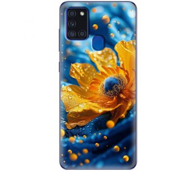 Чохол для Samsung Galaxy A21s (A217) MixCase патріотичні жовта квітка