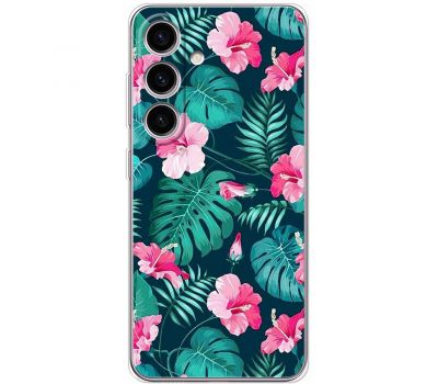 Чохол для Samsung Galaxy S24 MixCase квіти тропічні