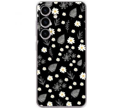 Чохол для Samsung Galaxy S24 MixCase квіти ромашки і листочки