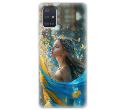 Чохол для Samsung Galaxy A51 (A515) / M40s MixCase патріотичні дівчина і метелики