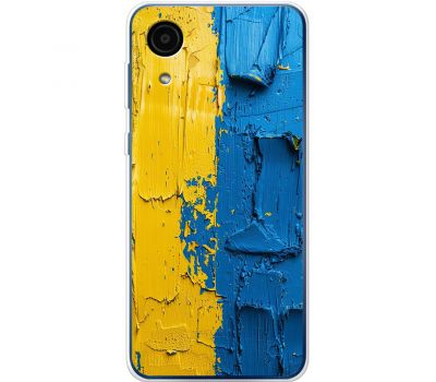Чохол для Samsung Galaxy A03 Core (A032) MixCase патріотичні жовто-блакитна фарба
