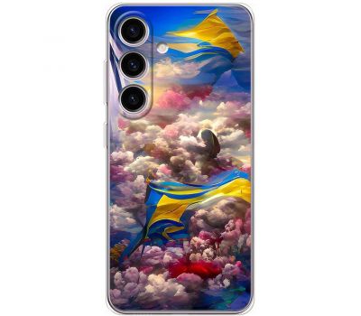 Чохол для Samsung Galaxy S24 MixCase патротичні Прапор фарбами