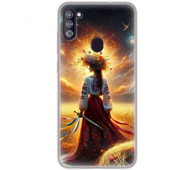 Чохол для Samsung Galaxy A11 / M11 MixCase патріотичні жінка у вишиванці