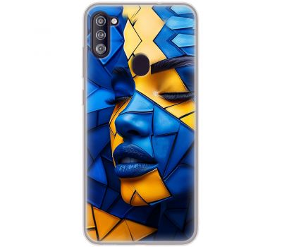 Чохол для Samsung Galaxy A11 / M11 MixCase патріотичні геометрія обличчя