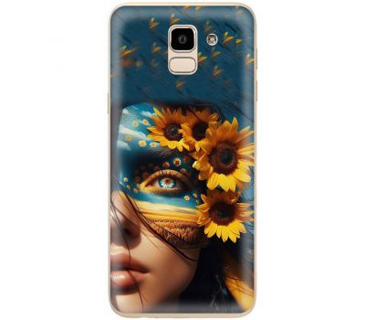 Чохол для Samsung Galaxy J6 2018 (J600) MixCase патріотичні сяйво в очах