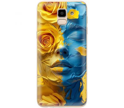 Чохол для Samsung Galaxy J6 2018 (J600) MixCase патріотичні розмальована фарбами