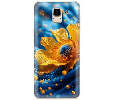 Чохол для Samsung Galaxy J6 2018 (J600) MixCase патріотичні жовта квітка