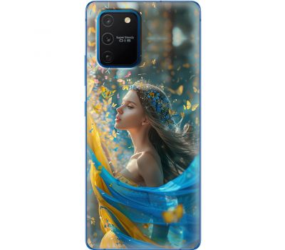 Чохол для Samsung Galaxy S10 Lite (G770) / A91 MixCase патріотичні дівчина і метелики