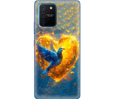 Чохол для Samsung Galaxy S10 Lite (G770) / A91 MixCase патріотичні серце та голуб