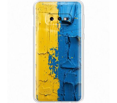 Чохол для Samsung Galaxy S10e (G970) MixCase патріотичні жовто-блакитна фарба