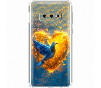 Чохол для Samsung Galaxy S10e (G970) MixCase патріотичні серце та голуб